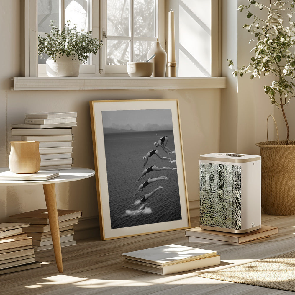 The beauty of diving Poster och Canvastavla