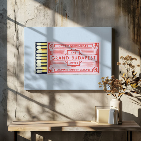The Grand Budapest Hotel Poster Poster och Canvastavla
