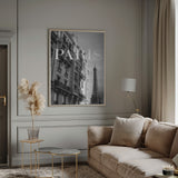 Paris Text 3 Poster och Canvastavla