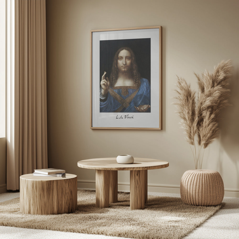 Salvator Mundi (circa 1500) Poster och Canvastavla