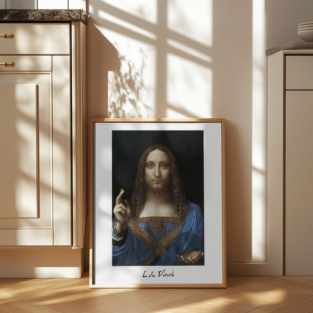 Salvator Mundi (circa 1500) Poster och Canvastavla