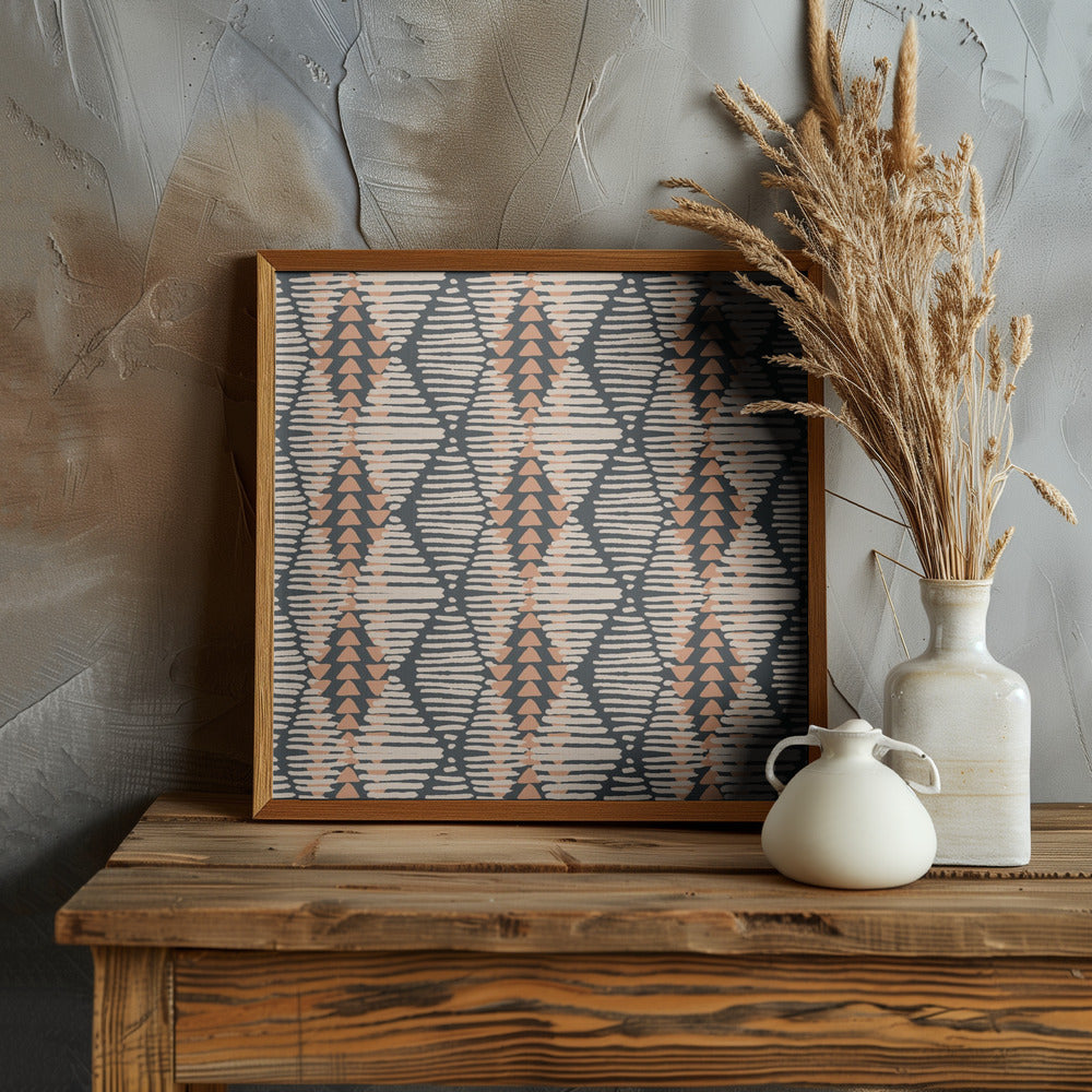 Boho Lines Poster och Canvastavla