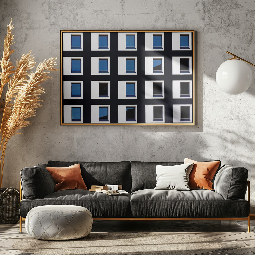 Black and Blue Poster och Canvastavla