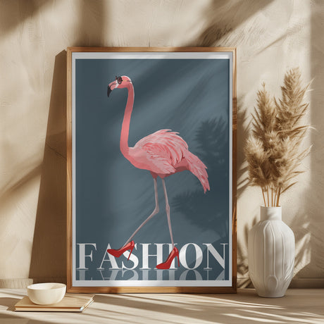 Fashion Flamingo Poster och Canvastavla