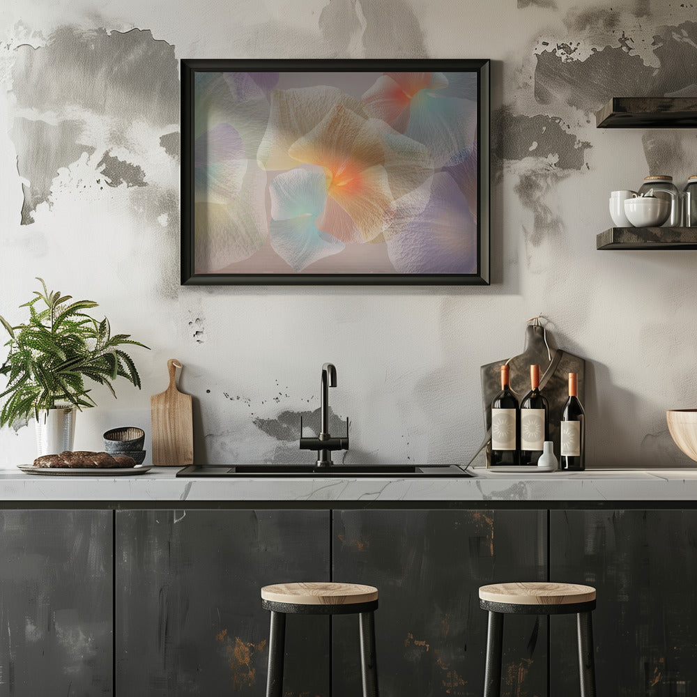 Pastel floral Poster och Canvastavla