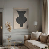 Black Vase Artwork Poster och Canvastavla