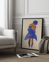 Standing Girl, Back View 1908 Poster och Canvastavla