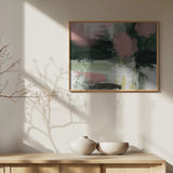 Pink On Green 3 Poster och Canvastavla