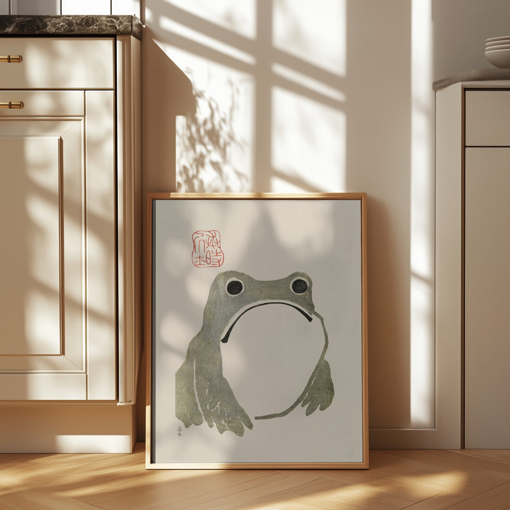 Grumpy Frog I Poster och Canvastavla
