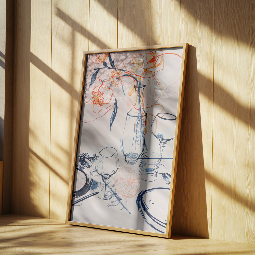 Tablestilllifeno1 Poster och Canvastavla