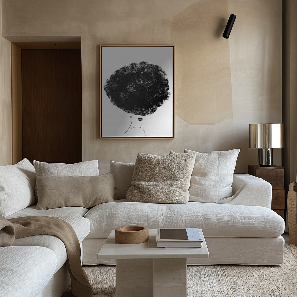 Ballerina Hair Poster och Canvastavla