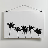 Palms White Poster och Canvastavla