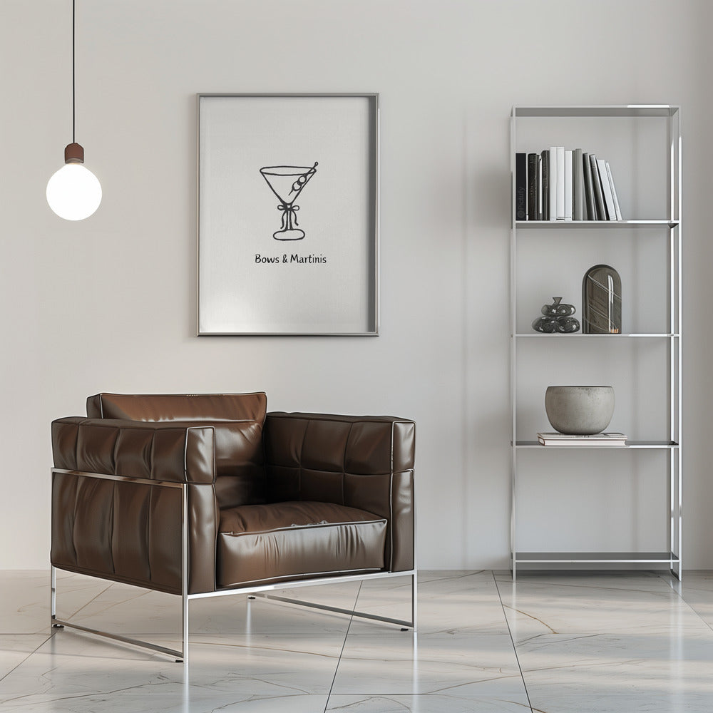 Bows & Martinis Poster och Canvastavla