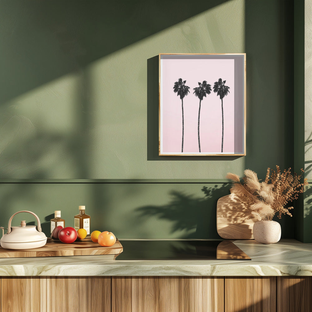Pinky Palms Poster och Canvastavla