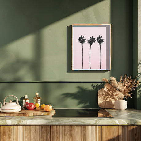 Pinky Palms Poster och Canvastavla