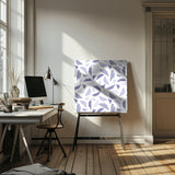 Falling Triple Lines Navy Blue Poster och Canvastavla