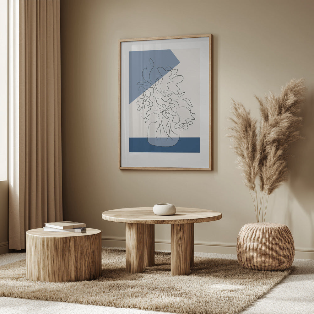 Tres Chic Bleu Poster och Canvastavla