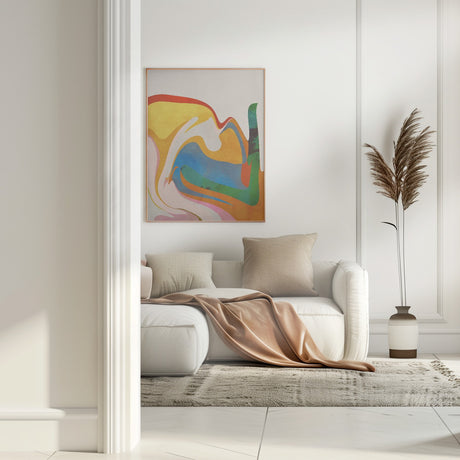 Organic Bauhaus Waved Poster och Canvastavla