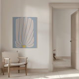 White Gerbera Flower Poster och Canvastavla