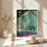 Alaska Via Canadian Pacific. Taku Glacier - No Border Poster och Canvastavla