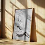 Champagne Hands Black and White Poster och Canvastavla