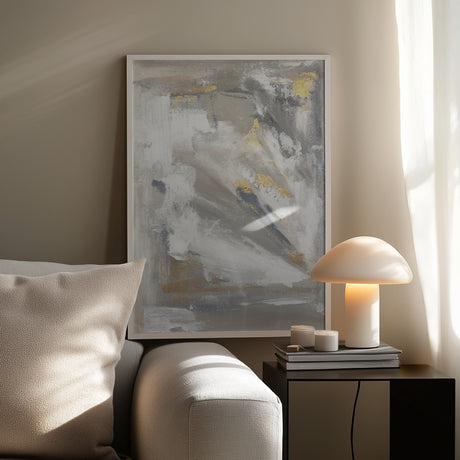Gilded Momentum Abstract Poster och Canvastavla