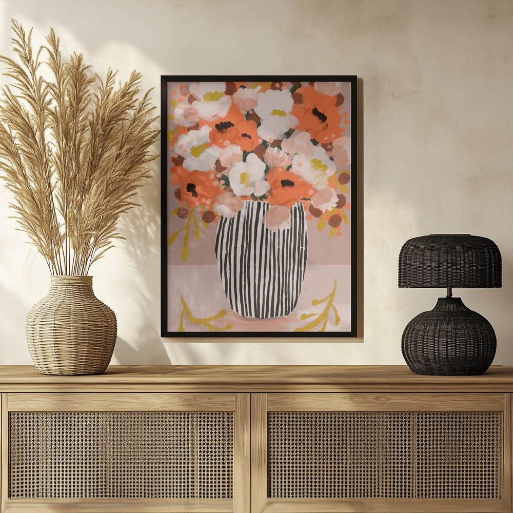 Pastelflowerimpressionno10 Poster och Canvastavla