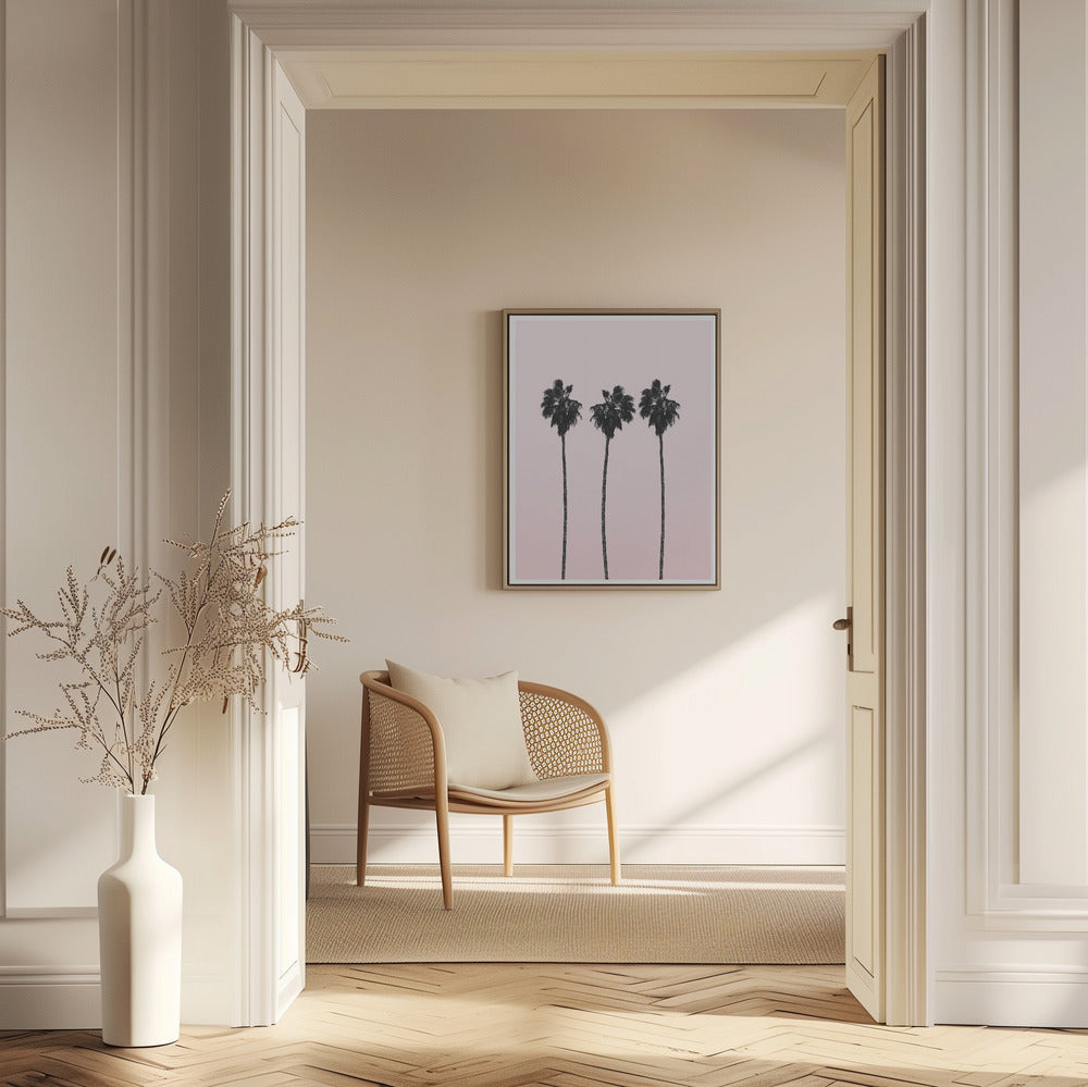 Pinky Palms Poster och Canvastavla