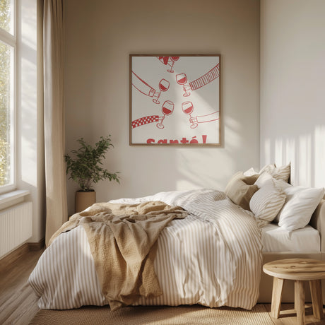 Santé! Wine Party with Friends Poster och Canvastavla