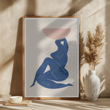 Vase and Woman Poster och Canvastavla