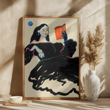 Midnight Reading Poster och Canvastavla