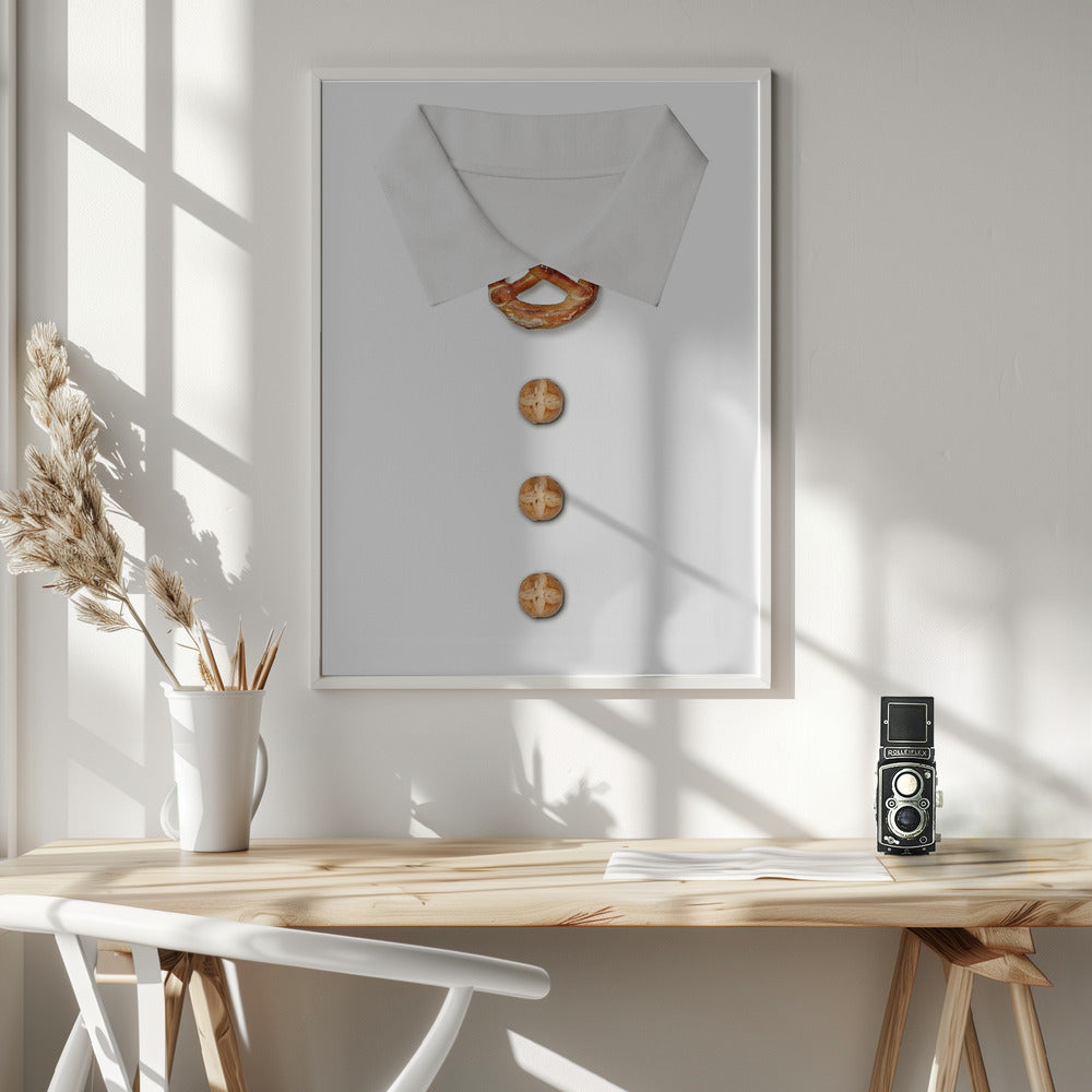 the baker bakes not only bread Poster och Canvastavla