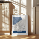 Tres Chic Bleu Poster och Canvastavla