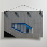 Blue and grey Poster och Canvastavla