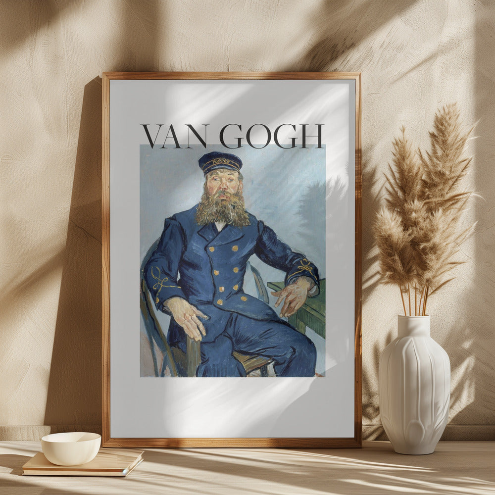 Portrait of the Postman Joseph Roulin (1888) Poster och Canvastavla