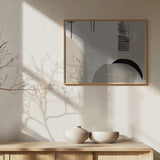 Monochrome Fluidity Poster och Canvastavla