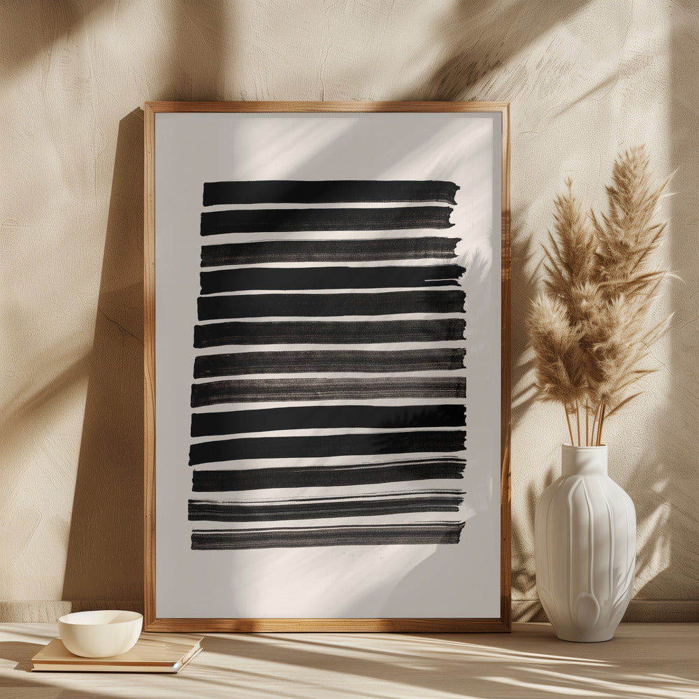 Stripes_Beige Poster och Canvastavla