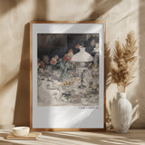 Around the Evening Lamp (1900) Poster och Canvastavla