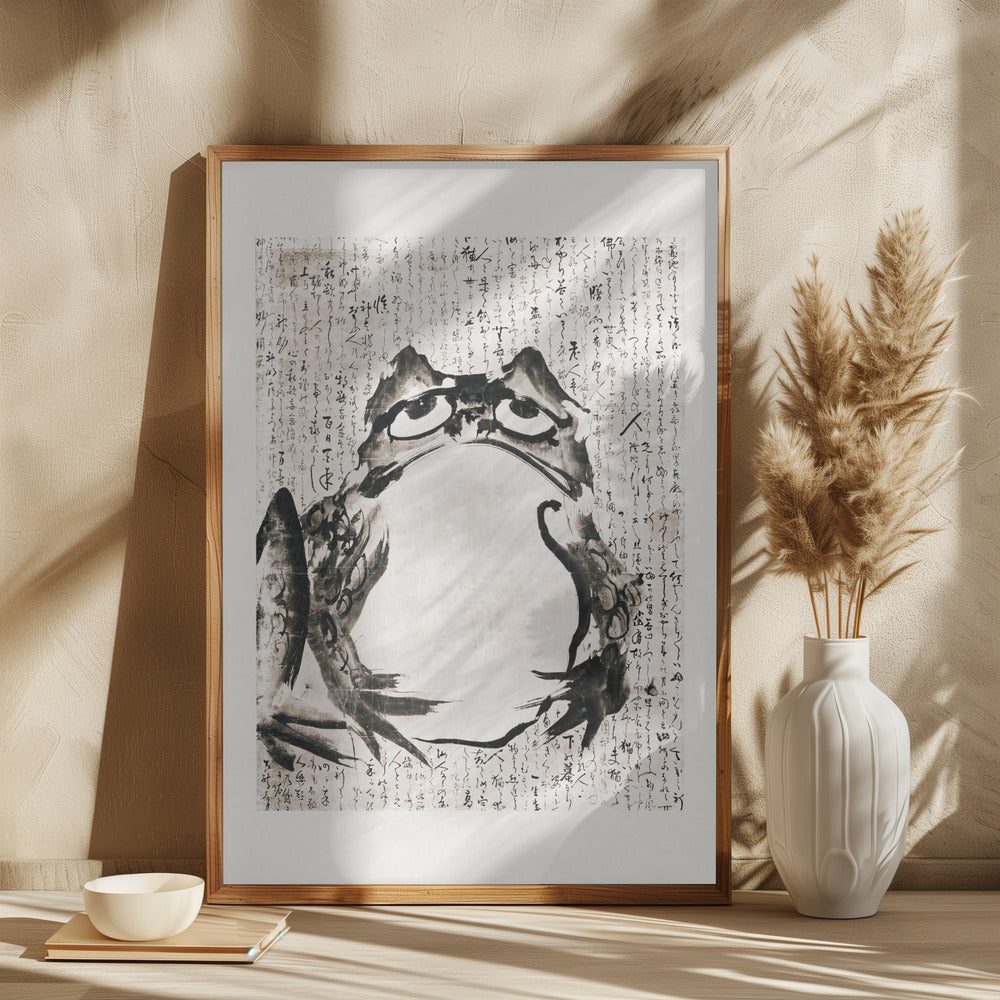 Japanese Frog (late 18th 19th Century) Poster och Canvastavla