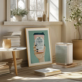 Asked for Coffee Poster och Canvastavla