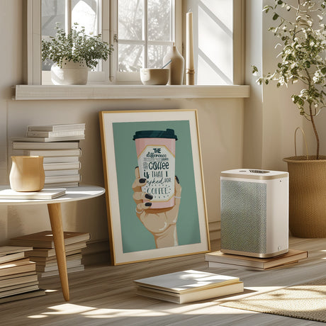 Asked for Coffee Poster och Canvastavla