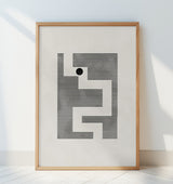 Minimalist maze Poster och Canvastavla