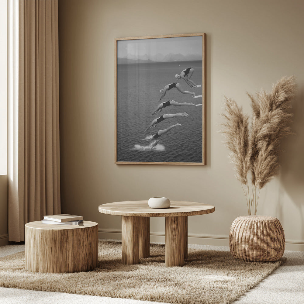 The beauty of diving Poster och Canvastavla