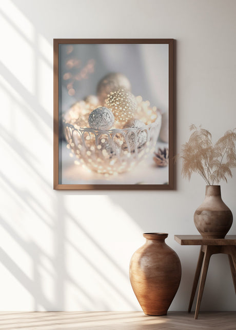 Silver Bowl Still life Poster och Canvastavla