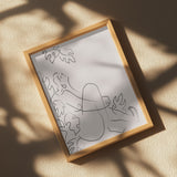 Embrace Nature Beige Poster och Canvastavla