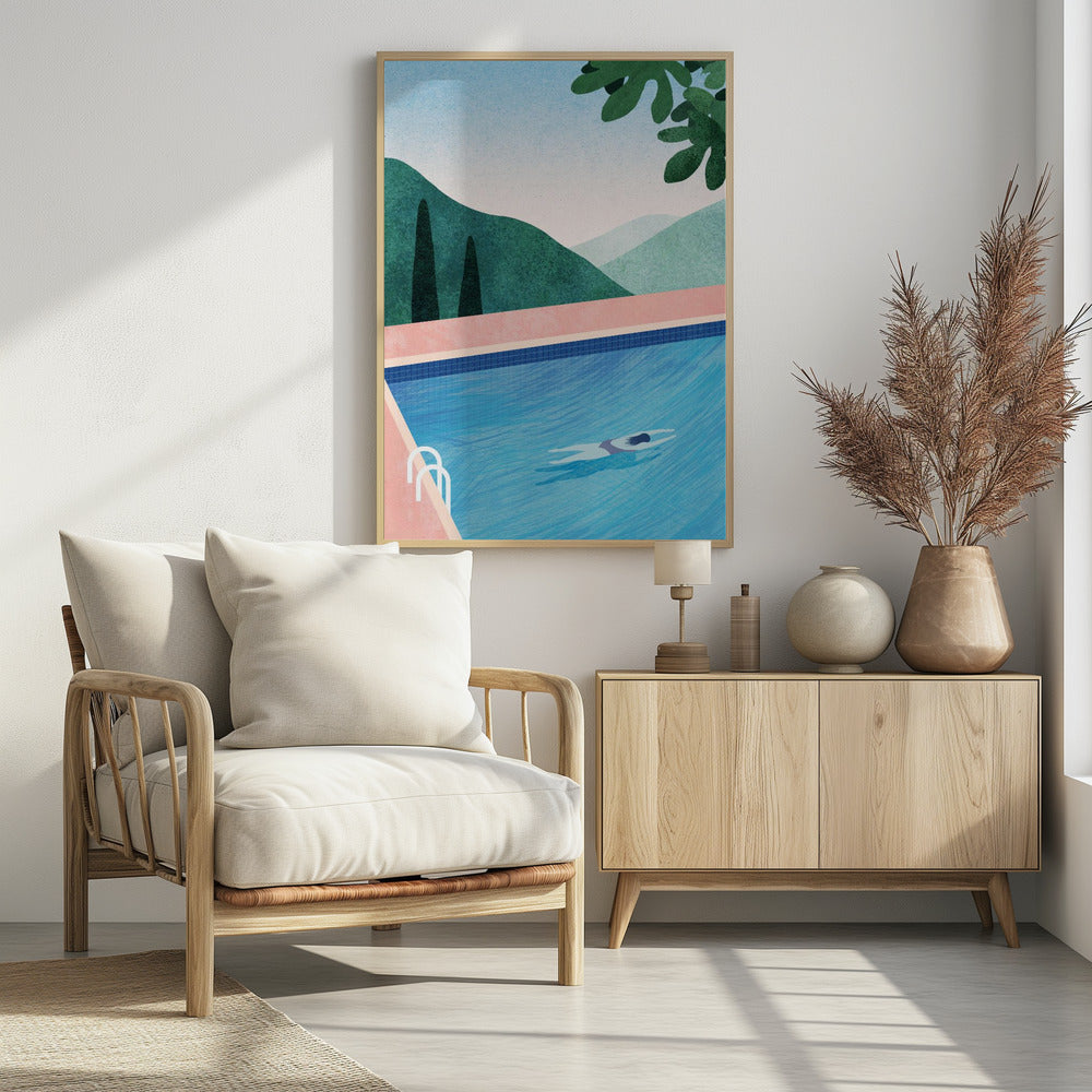 Swimming Pool ii Poster och Canvastavla
