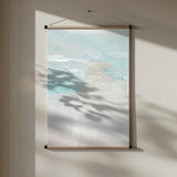 Modern Blue Horizon Abstract Painting Poster och Canvastavla