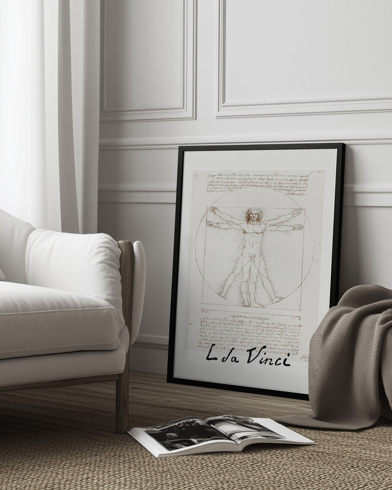 Vitruvian Man Signature Poster och Canvastavla