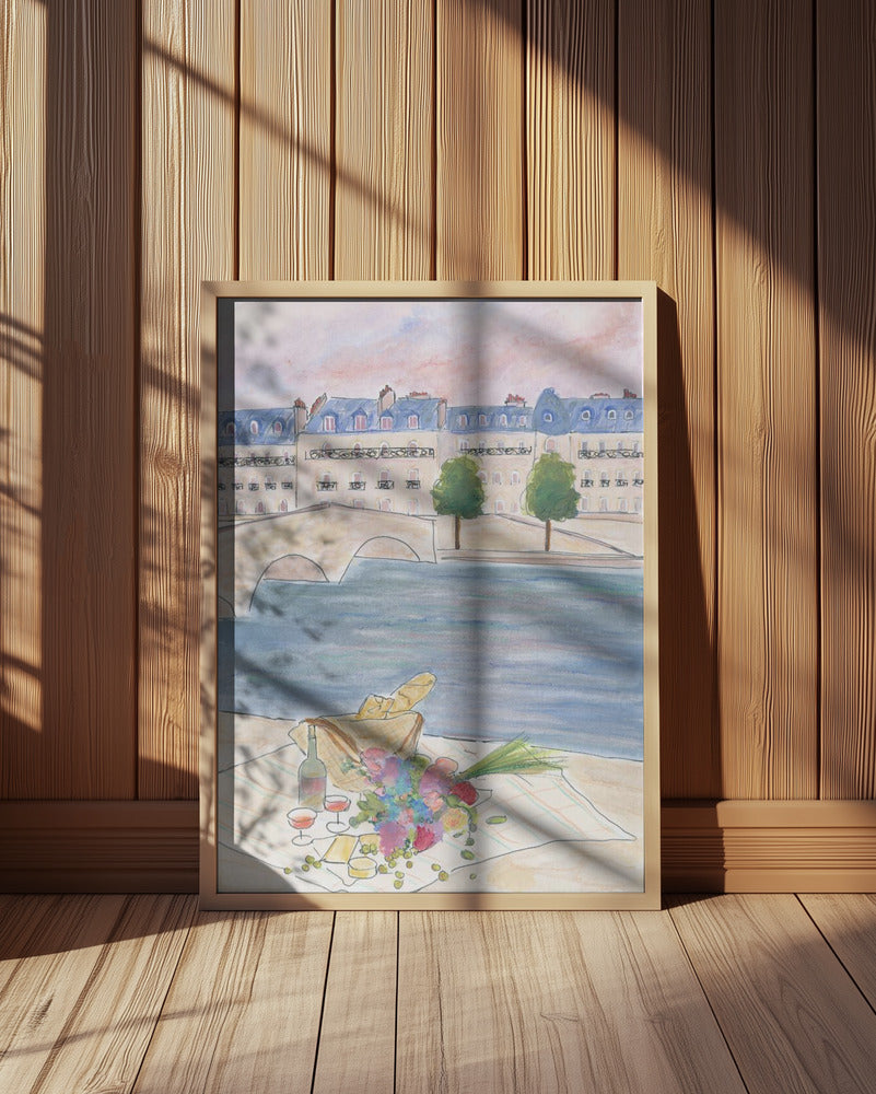 Picnic At the Seine 70x100 Poster och Canvastavla