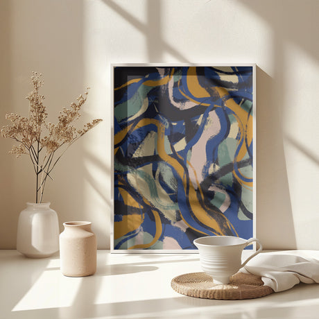 Colorful Strokes Pattern Poster och Canvastavla